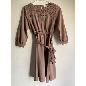 Altar'd State Dress In Rust/Mocha Size Womens Small